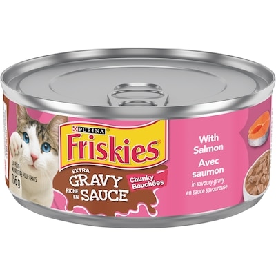 Purina Friskies Extra Gravy Salmon in Savoury Gravy, Wet Cat Food 156 g, $0.76/100g