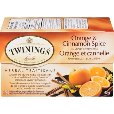Twinings Orange & Cinnamon Spice Tea 20 ea, $0.25/1ea