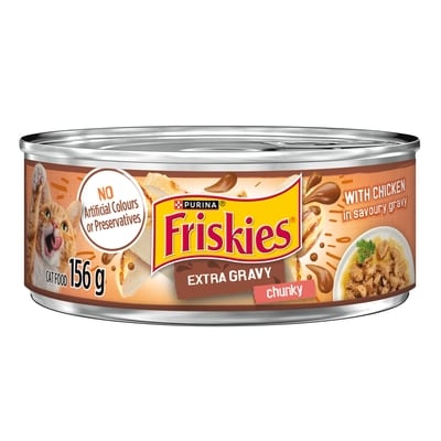 Purina Friskies Extra Gravy Chicken in Savoury Gravy, Wet Cat Food 156 g, $0.83/100g