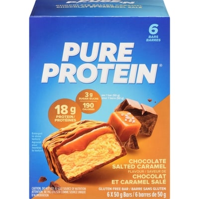 Pure Protein Chocolate Salted Caramel Bars Value Pack 6x6.0 ea