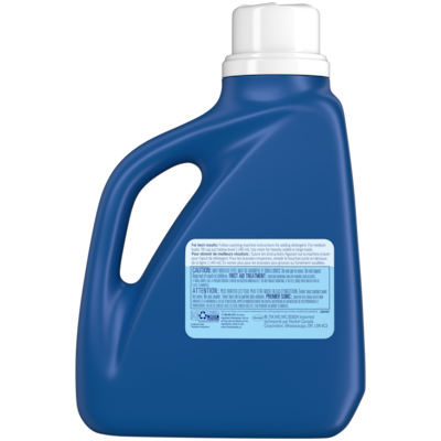 Détergent à lessive liquide concentre, eau froide, 50 brassées
