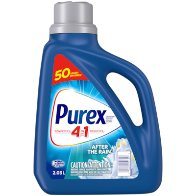 Purex After the Rain 4 in 1 Concentrated Liquid Laundry Detergent, 50 Loads 2.03 l, $0.34/100ml