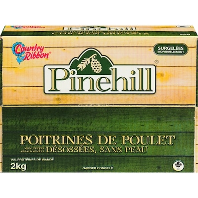 Country Ribbon Poitrine de poulet, désossée et sans peau 2 kg, 1,32 $/100g