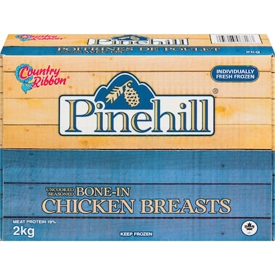 Country Ribbon Chicken Breast Bone-In Frozen 2Kg 2 kg, $1.22/100g