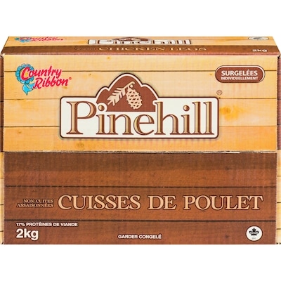 Country Ribbon Cuisses de poulet assaisonnées surgelées 2 kg, 0,80 $/100g