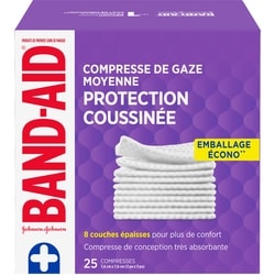 Band-Aid Compresses moyennes 25 ea, 0,50 $/1ch