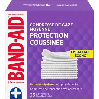 Band-Aid Compresses moyennes 25 ea, 0,58 $/1ch