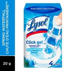 Lysol Click Gel Spring Waterfall Toilet Bowl Cleaner 4 ea, $1.50/1ea