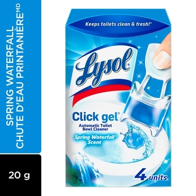 Lysol Click Gel, AutomaticToilet Bowl Cleaner, Spring Waterfall 4 ea, $1.50/1ea