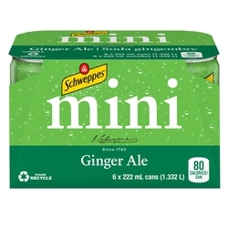 Schweppes Ginger Ale      6x222.0 ml, $0.41/100ml