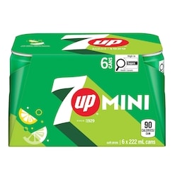 7Up Lemon Lime Soft Drink 6x222.0 ml, $0.41/100ml