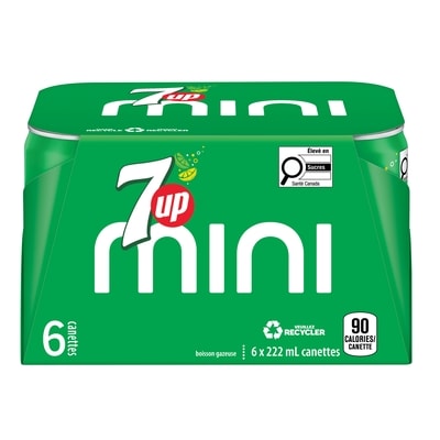 7 UP Boissons gazeuses mini 6x222.0 ml, 0,34 $/100ml