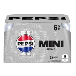 Pepsi Diet Cola 6x222.0 ml, $0.41/100ml