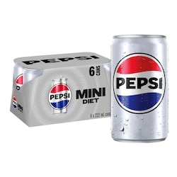 Pepsi Cola Diète 6x222.0 ml, 0,41 $/100ml