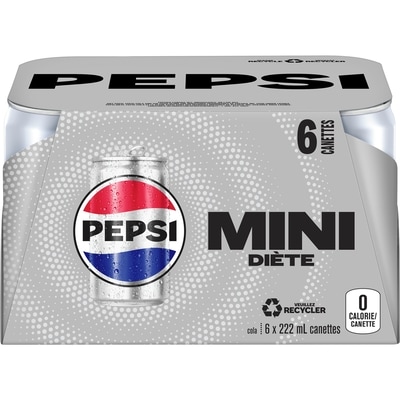 Pepsi Pepsi Diète Boissons gazeuses 6x222.0 ml, 0,40 $/100ml