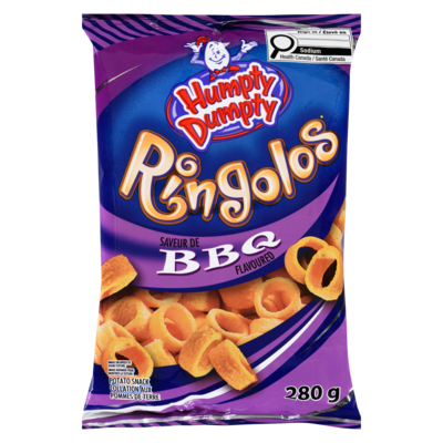Humpty Dumpty Ringolos à saveur de barbecue 280 g, 1,78 $/100g