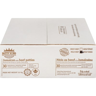 Patty King Patty King Pates Boeuf Jamaicn 30 ea, 0,95 $/1ch