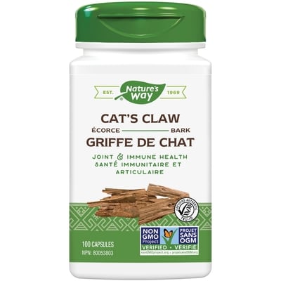 Nature’s Way Capsules de racine de griffe de chat 100 ea, 0,16 $/1ch