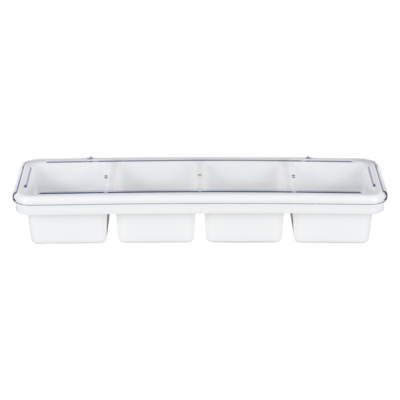 Magnum Contenant de bar à 4 compartiments avec couvercle transparent 1 ea, 17,99 $/1ch