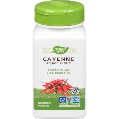 Nature's Way Cayenne, 40,000 HU 100 count 100 ea, $0.15/1ea