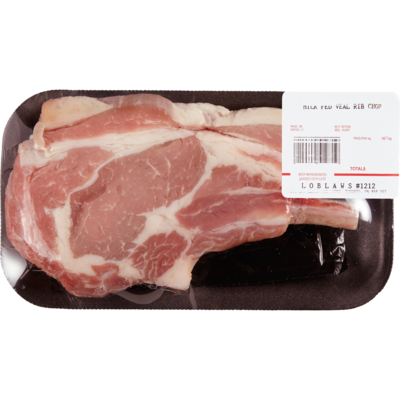 null Milk Fed Veal Rib Chops, Service Case $39.99/1kg $18.14/1lb