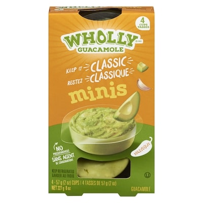 Wholly Guacamole Minis contenants de trempette Wholly Guacamole 227 g, 2,86 $/100g