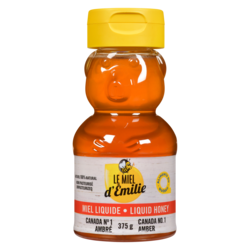 Le Miel d’Émilie Miel liquide doré 375 g, 1,60 $/100g
