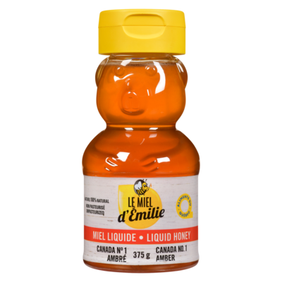 Le Miel d’Émilie Miel liquide doré 375 g, 1,87 $/100g
