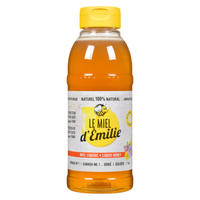 Le Miel d’Émilie Miel liquide doré 1 kg, 1,50 $/100g