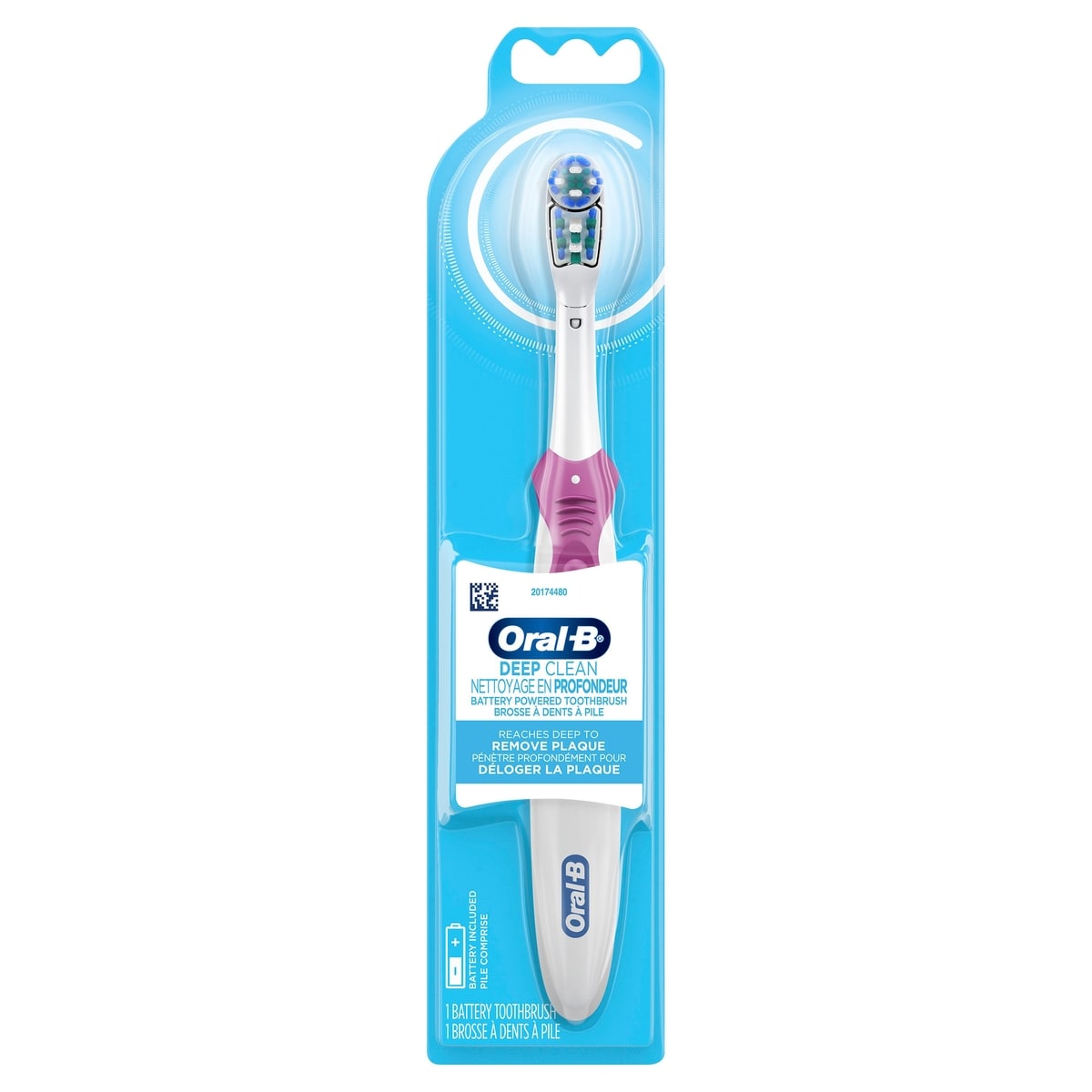 Oral B Complete Battery Powered Toothbrush, 1 Count, Colours May Vary 1 ea, $10.99/1ea