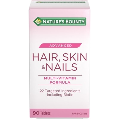 Nature's Bounty Advanced Hair, Skin & Nails, Multi Vitamin Formula 90 ea, $0.34/1ea