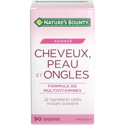 Nature’s Bounty Cheveux, peau et ongles avancé, comprimés 90 ea, 0,27 $/1ch