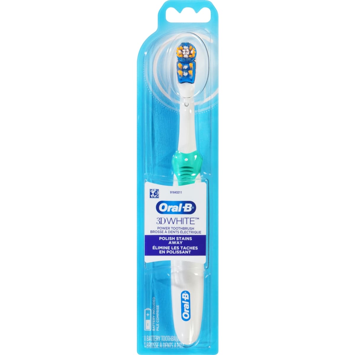 Oral B 3DWhite Battery Toothbrush 1 ea, $10.99/1ea