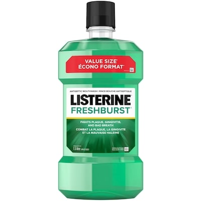 Listerine Rince-bouche antiseptique Fresh Burst 1.5 l, 0,70 $/100ml