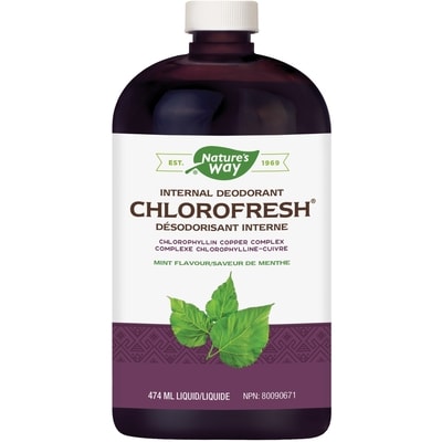 Nature’s Way Chlorophylle liquide à saveur naturelle de menthe 474 ml, 5,27 $/100ml