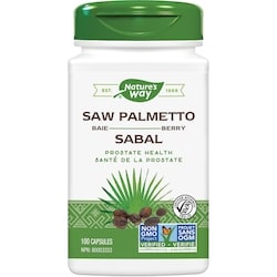 Nature’s Way Baies de palmier nain en capsules 100 ea, 0,23 $/1ch