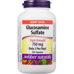Webber Naturals Glucosamine Sulfate 250 ea, $0.12/1ea