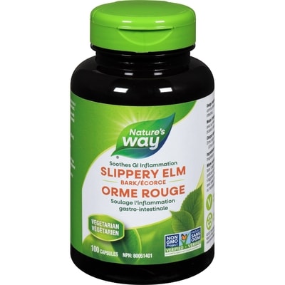 Nature's Way Slippery Elm Bark 100 Vegetarian Capsules 100 ea, $0.15/1ea