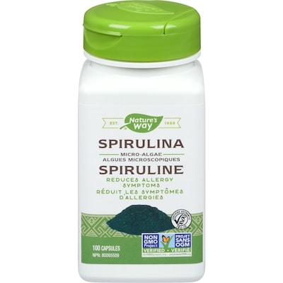 Nature's Way Spirulina 100 Vegetarian Capsules 100 ea, $0.20/1ea
