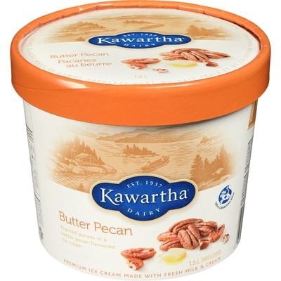 Kawartha Ice Cream, Butter Pecan 1.5 l, $0.60/100ml