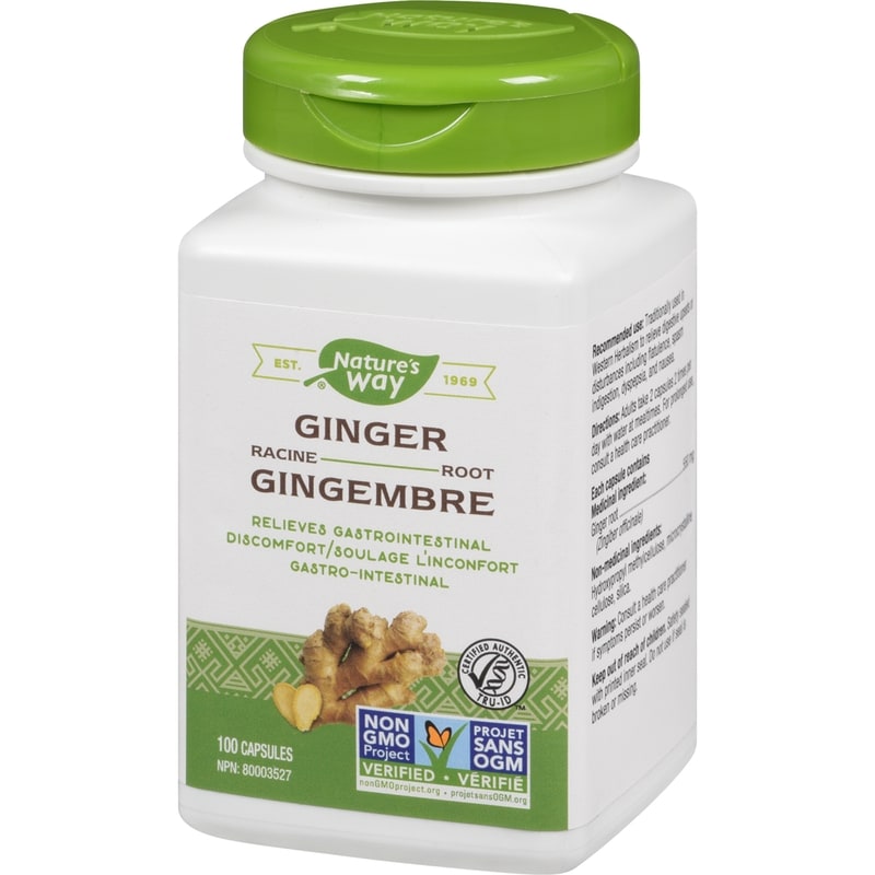 Ginger Root 100 Vegetarian Capsules