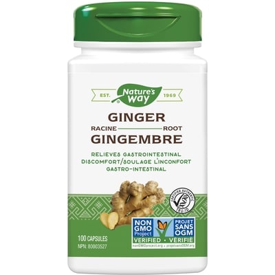 Nature’s Way Racine de gingembre 100 ea, 0,16 $/1ch