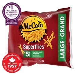McCain Superfries 5 Minute Shoestring Fries 1.5 kg, $0.50/100g