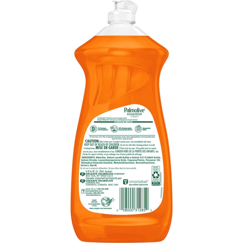 Essential Clean Liquid Dish Soap, Orange Tangerine Scent