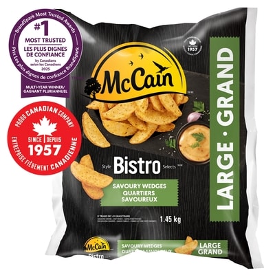 McCain Quartiers savoureux Style BistroMC 1.45 kg, 0,52 $/100g