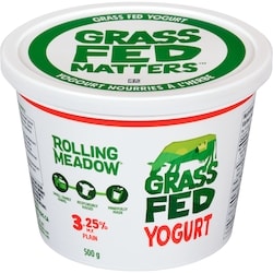 Rolling Meadow Yogurt, Plain 3.25% 500 g, $1.10/100g