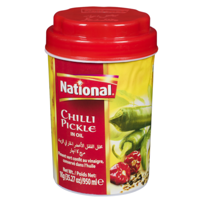 National Chilli Pickle in Oil 1 kg, $0.58/100g