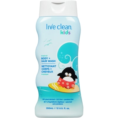 Live Clean Kids Tropical Boday & Hair Wash 350 ml, $2.43/100ml