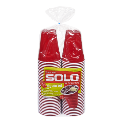 Solo Square Red Cups, 18oz 1 ea, $0.25/1ea