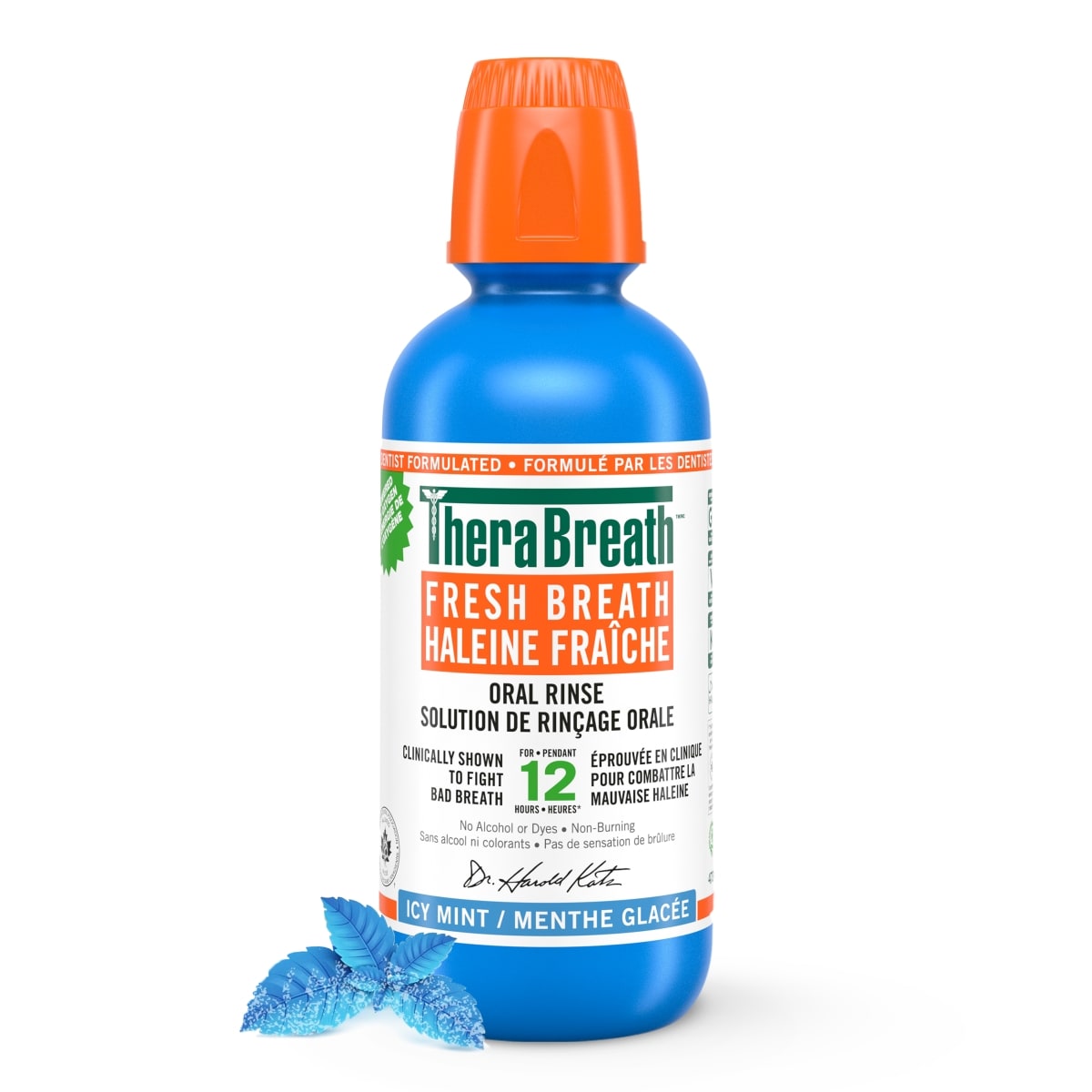 TheraBreath Fresh Breath Oral Rinse Icy Mint 473 ml, $3.17/100ml